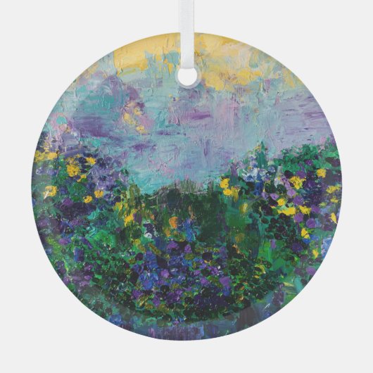 Ornement En Verre Fleurs de Whisper (Recto)