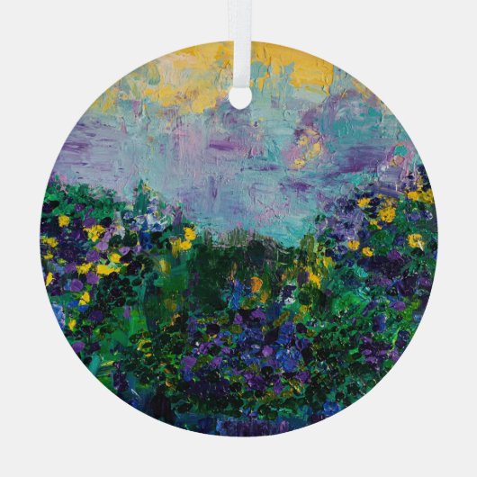 Ornement En Verre Fleurs de Whisper (Verso)