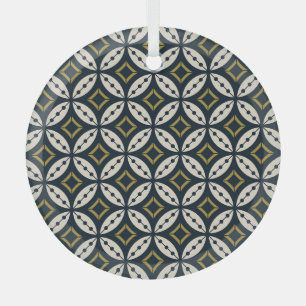 Ornement En Verre Fleurs géométriques sans couture : motif coloré.