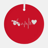 Ornement En Verre Fleurs - Hibiscus Plante (Verso)