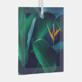 Ornement En Verre Fleurs | Oiseau du paradis (Avant droite)