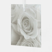 Ornement En Verre Fleurs | Roses blanches (Avant gauche)