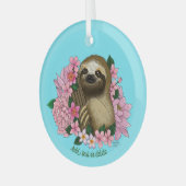 Ornement En Verre Fleurs roses parentes (Avant gauche)