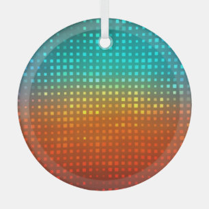 Ornement En Verre football multicolore Abstrait, lumières artistique