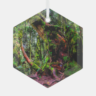 Ornement En Verre Forêt moussue