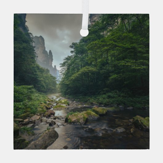 Ornement En Verre Forêt | Parc forestier national de Zhangjiajie (Verso)