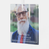 Ornement En Verre Forever In Our Hearts Photo Memorial Keepsaké (Avant gauche)