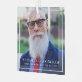 Ornement En Verre Forever In Our Hearts Photo Memorial Keepsaké (Avant gauche)