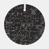 Ornement En Verre Formules scientifiques : Patte de calcul du tablea (Verso)