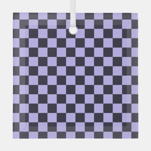 Ornement En Verre French lilac checkerboard pattern (Recto)