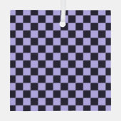 Ornement En Verre French lilac checkerboard pattern (Verso)