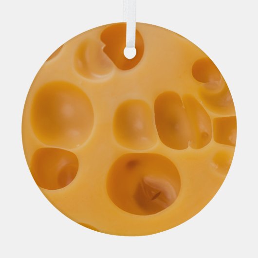 Ornement En Verre Fromage isolé, belle conception (Verso)