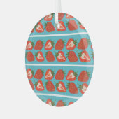 Ornement En Verre Fruit fraise : Motif Répété sans couture. (Avant gauche)