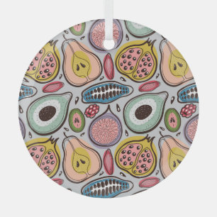 Ornement En Verre Fruit Medley : Un Motif ininterrompu et dynamique