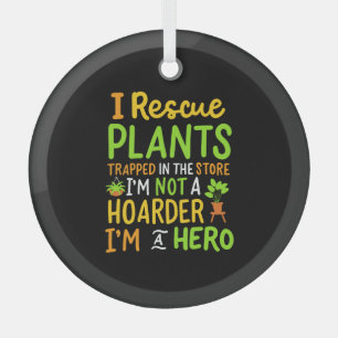 Ornement En Verre Funny Gardening