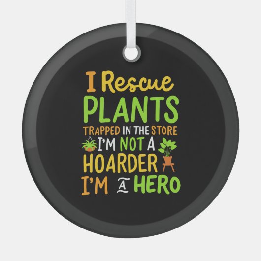 Ornement En Verre Funny Gardening (Recto)