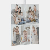 Ornement En Verre Gallery Grid 5 Photos Custom Photo Ornament (Avant droite)