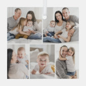 Ornement En Verre Gallery Grid 5 Photos Custom Photo Ornament (Verso)