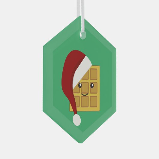 Ornement En Verre gaufre de Noël (Avant droite)
