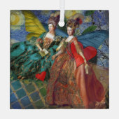 Ornement En Verre Gemini gothique classique femme papillon Whimsical (Verso)