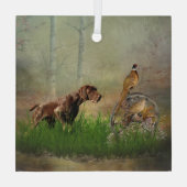 Ornement En Verre German Shorthaired Pointers (GSP) (Verso)