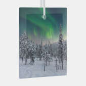 Ornement En Verre Glace et neige | Paysage d'hiver, Finlande (Avant droite)