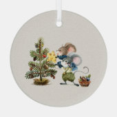 Ornement En Verre Glass Ornament - Christmas Mice (Verso)