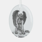 Ornement En Verre Golem Gargoyle (Avant gauche)