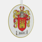 Ornement En Verre Gonzalez [espagnol] Famille Crest * (Avant droite)