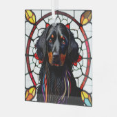 Ornement En Verre Gordon Setter "Verre tendu" (Avant gauche)