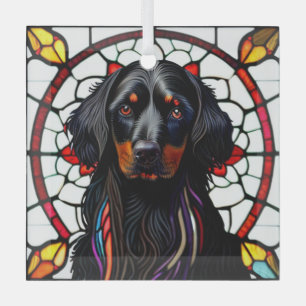 Ornement En Verre Gordon Setter "Verre tendu"
