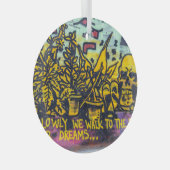 Ornement En Verre Graffiti urbain Art Abstrait (Avant droite)