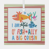 Ornement En Verre grand cousin O-FISH allié un grand cousin Noël (Recto)
