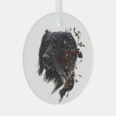 Ornement En Verre Grand Munsterlander avec faisan (Avant droite)