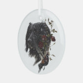 Ornement En Verre Grand Munsterlander avec faisan (Avant gauche)