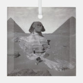 Ornement En Verre Grande Sphinx & Nécropole des pyramides de Gizeh É (Recto)