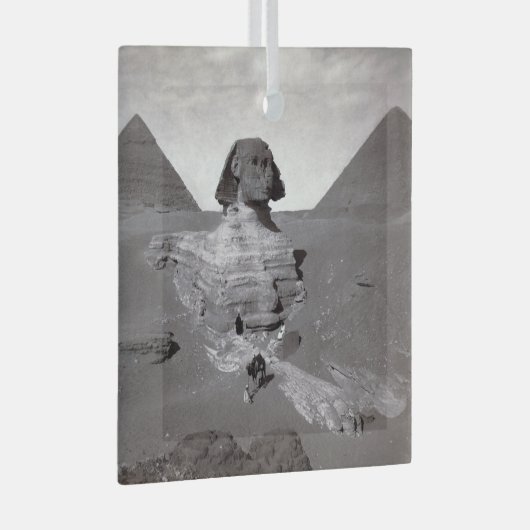 Ornement En Verre Great Sphinx & Gizeh Pyramides Necropolis Egypte (Avant droite)