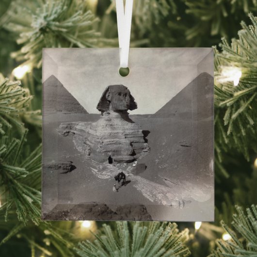 Ornement En Verre Great Sphinx & Gizeh Pyramides Necropolis Egypte (Insitu)