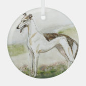 Ornement En Verre Greyhound par Hevener (Recto)