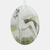 Ornement En Verre Greyhound par Hevener (Avant gauche)