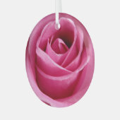 Ornement En Verre Grosse rose rose (Avant gauche)