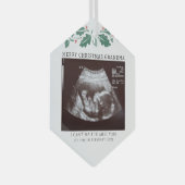 Ornement En Verre Grossesse Faire-part bébé numérisation grand-mère (Avant droite)