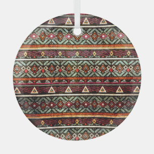 Ornement En Verre Groupe tribal : Ethno Retro Motif