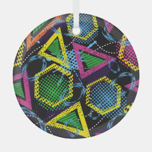 Ornement En Verre Grunge sport motif, design pour enfants.