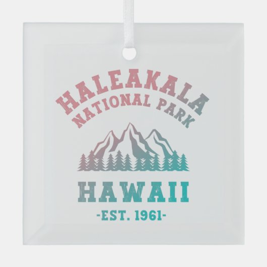 Ornement En Verre Haleakala National Park Hawaii Gradient (Recto)