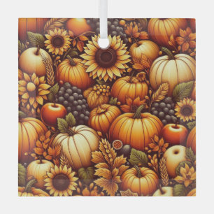 Ornement En Verre Halloween/automne/pomme de pin