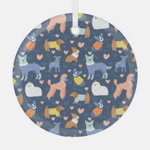 Ornement En Verre Halloween Spiders Web : Motif sans couture