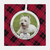 Ornement En Verre Hardbye Pet Memorial (Verso)