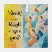 Ornement En Verre Hark! The Herald Angels Sing Ornament (Verso)
