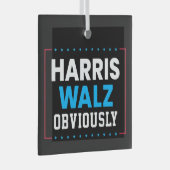 Ornement En Verre Harris Walz Évidemment (Avant droite)